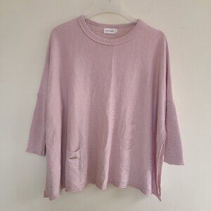 Mer Sea Women’s Catalina Sweater Pink Knit Top One Size